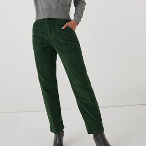 Pact Women's Mountain View Classic Corduroy Peg Pant XS dark green